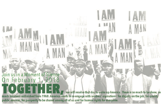 The 1968 sanitation workers' strike in Memphis attracted the attention of Dr. Martin Luther King, Jr. (iam2018.org)