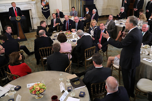 President Donald Trump and Washington Gov. Jay Inslee are taking different approaches on drug policy. (Chip Somodevilla/GettyImages)