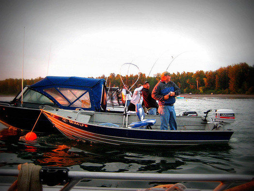 An Oregon fishing guide says fishers worry about the effects of ethanol on their outboard motors. (Michelle B./Flickr)