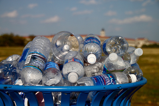 According to a new report by Food and Water Watch, 70 percent of water bottles aren't recycled. (Mr.TinDC/Flickr)
