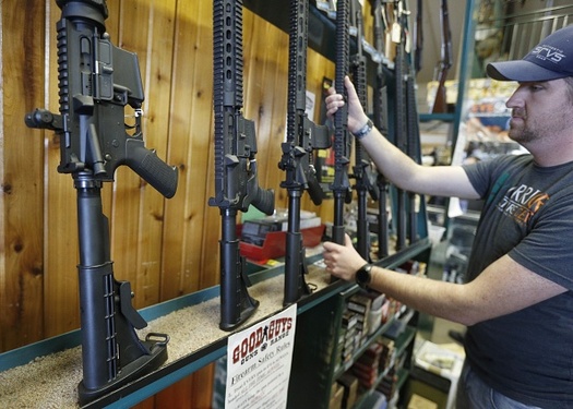 An initiative to ban the sale of semi-automatic weapons in Oregon needs 88,000 signatures by July 6 to qualify for the November ballot. (George Frey/Getty Images)