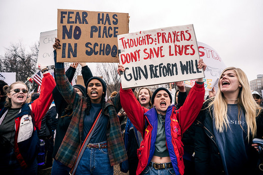 In the wake of recent deadly shootings, including one in Marshall County, several March for Our Lives rallies will be held in Kentucky this weekend. (Lorie Shaull/Flickr)