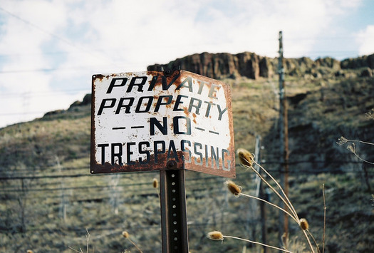 Law enforcement groups say a new trespassing bill, currently on Gov. Butch Otter's desk, will be hard to enforce. (Aperature Armadillo/Flickr)
