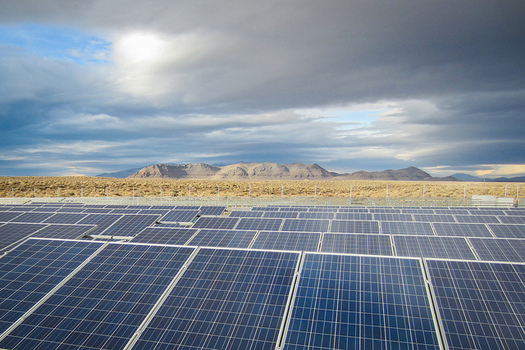 Nevada utilities have exceeded state goals for renewable energy for the eighth year, but environmental groups think perhaps it's a sign those goals are too modest. (BlackRockSolar/Flickr)