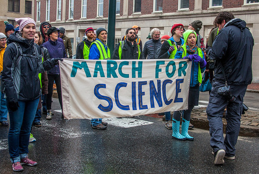 Last year, more than a million people around the world participated in the March for Science. (Paul VanDerWerf/Flickr)