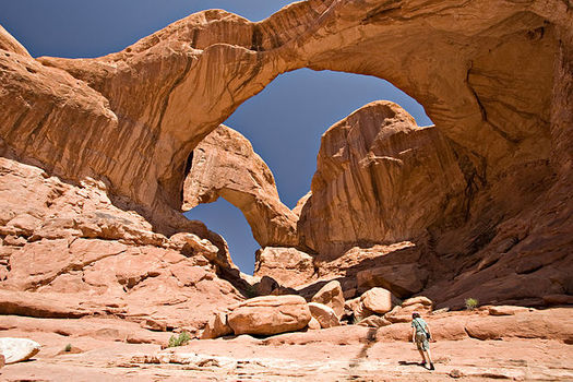 Arches and Canyonlands national parks in Grand County currently have $65 million in backlogged maintenance repair needs. (Luca_Galuzzi/Wikimedia Commons)