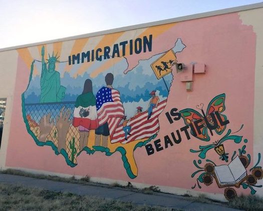 The New Mexico region was the third lowest in arrests made by ICE last year; in part, advocates credit cities' non-discrimination policies. (creativeresistance.org)