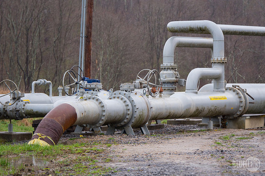 Pipes like this protrude from the ground where fracking occurs. (Mark Dixon/flickr)