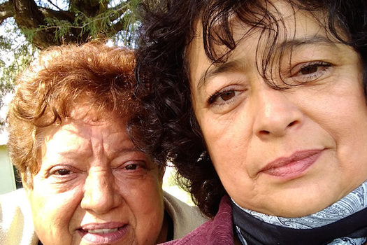Rosa Sabido, seen here with her mother Blanca Valdivia, followed orders by ICE to report each year for a temporary stay, until her last request was denied. (Dana Peterson)
