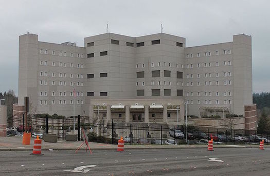 The U.S. government has moved more than 1,400 detainees at the border to federal prisons, including the Federal Detention Center in SeaTac. (SoundersBruce/Wikimedia Commons)