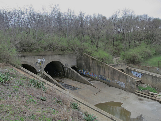Infrastructure such as the water ducts serving River des Peres, in southwest St. Louis, is one example of things that could be addressed with increased funding. (Paul Sableman/flickr)