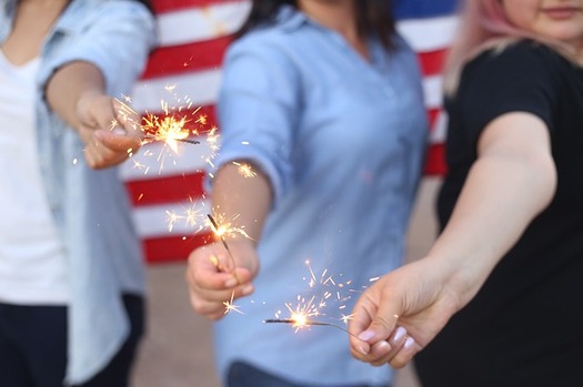 Sparklers can burn as hot as 1,800 degrees Fahrenheit. (Pixabay)