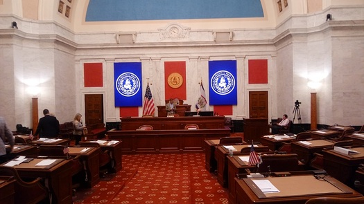 During the teachers' strike, the West Virginia State Senate was widely viewed as the main obstacle to meeting strikers' demands. (Dan Heyman)