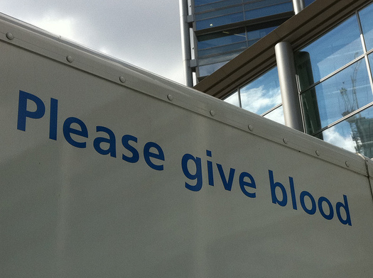 About 45 percent of Americans know someone who has had a blood transfusion. (Howard Lake/Flickr)