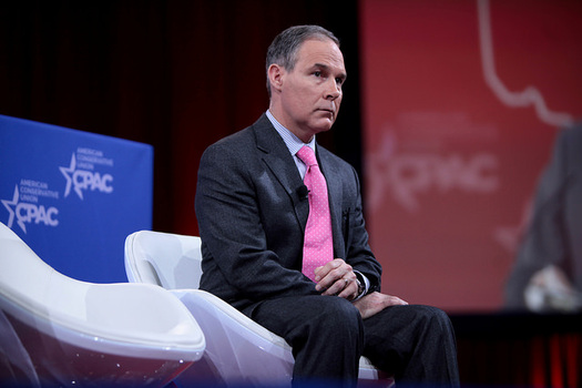 Environmental groups don't expect the departure of Scott Pruitt to dissuade the EPA from enacting rules limiting the consideration of some scientific studies and historical data when creating policies. (Gage Skidmore/Flickr)