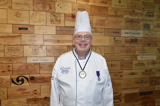 Chef Robert Anderson with the Iowa Culinary Institute at Des Moines Area Community College is a recipient of the LOrdre des Palmes Academiques award from the French Republic. (dmacc.edu)