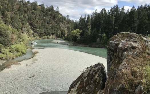 The South Fork of the Trinity River is part of an area where selective forest thinning would be allowed under a new bill in Congress. (Jeff Morris/Pew Charitable Trusts)