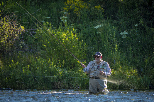 Summer fly-fishing in Montana could be under threat from rising temperatures because of climate change. (Preston Keres/U.S. Dept. of Agriculture)