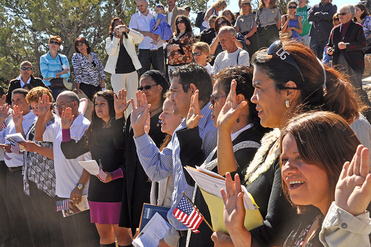 The National Partnership for New Americans reports the U.S. citizenship application backlog in Arizona has grown 129 percent since December 2015. (Flickr) 