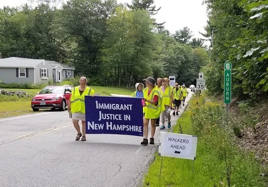 Up to 50 people a day have signed up to walk some or all of the 40-mile route. (NH Council of Churches)
