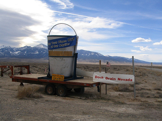 Many rural Nevada communities are opposed to the idea of pumping groundwater from outlying regions of the state to serve Las Vegas. (Ken Lund/Flickr) 