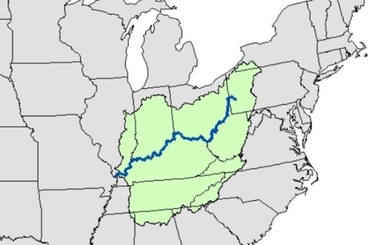 The Ohio runs through some of the most heavily industrialized parts of the country, and is one of the nation's most polluted rivers. (ORSANCO)
