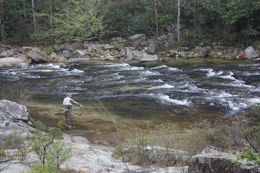 Wilson Creek in Caldwell County has a growing number of outdoor enthusiasts seeking out the area because of improved trout population and waterways. (Trout Unlimited)