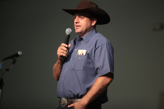 Ammon Bundy, who led an armed occupation of an Oregon wildlife refuge, is the closing speaker at a Saturday conference in Whitefish, Mont. (Gage Skidmore/Flickr)