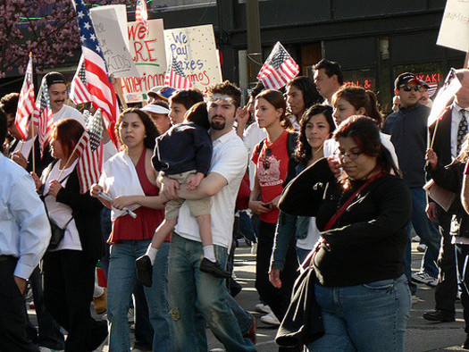 An estimated 24 million people could find it harder to get a green card or visa under a Trump administration proposal to punish legal immigrants who use public benefits. (mahalie stackpole/Flickr)