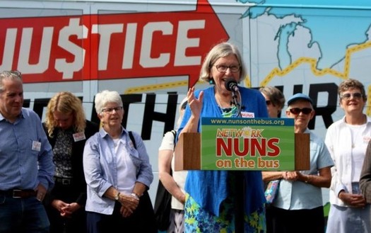 The Nuns on the Bus are in Iowa this week to deliver a message of economic justice and express their concerns about the 2017 GOP tax bill. (globalsistersreport.org)