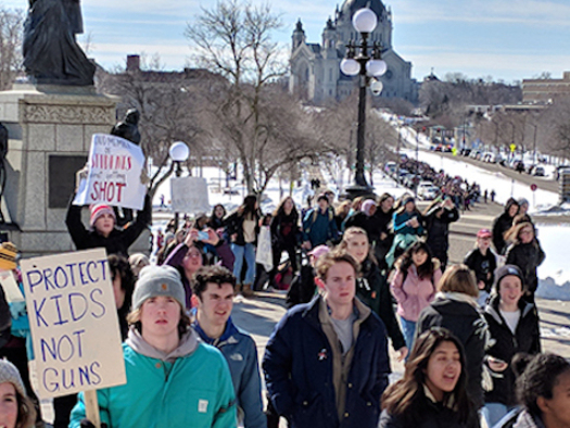 Despite survey results that fear of a school shooting is the top concern for school-aged students and parents, Minnesota lawmakers passed no new gun-control legislation in 2018. (Tim Nelson for mpr.org)