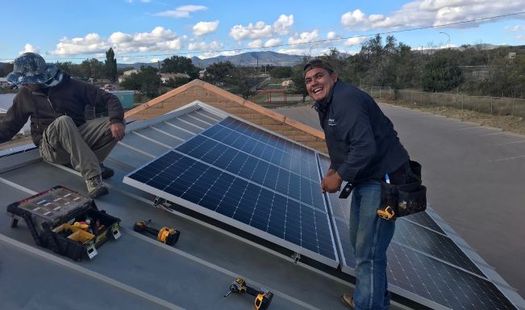 For Santa Clara's Centro de Amistad Community Center, installing solar panels means the money once spent on electric bills can be used to feed senior citizens. (New Energy Economy)