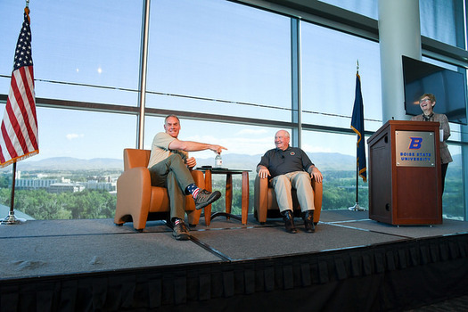 Interior Secretary Ryan Zinke (L) is the fourth Trump Cabinet member to resign under a cloud of allegations. (Tami Heilemann/U.S. Dept. of Agriculture)