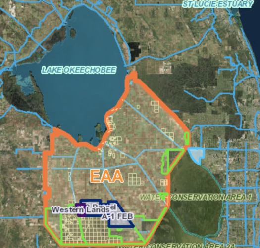 The Legislature and governor approved legislation that provides more than $1 billion to increase water storage south of Lake Okeechobee as part of an effort to reduce harmful lake discharges to the Caloosahatchee and St. Lucie estuaries. (SFWMD)