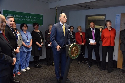 Lawmakers will introduce Gov. Jay Inslee's public-option health plan when the 2019 legislative session begins next week. (Office of the Governor)