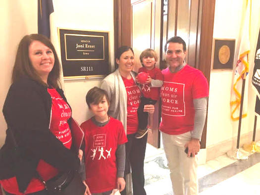 Anita Christensen of Iowa, left, was among a group of 10 moms who visited Capitol Hill in Washington last week to oppose Andrew Wheeler's confirmation as E-P-A administrator. (partnership project) 