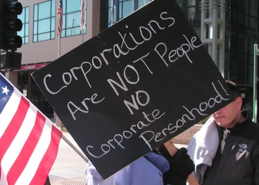 The 2010 Citizens United ruling said political donations from corporations should be considered free speech and don't have to be disclosed. (Fibonacci Blue/Flickr)