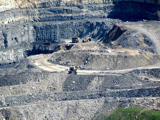 An image of mountaintop removal on Black Mountain in Virginia. According to the U.S. House Natural Resources Committee, countries with mountaintop-removal mines have a more than 40 percent higher rate of birth defects. (David Hoffman/Flickr)