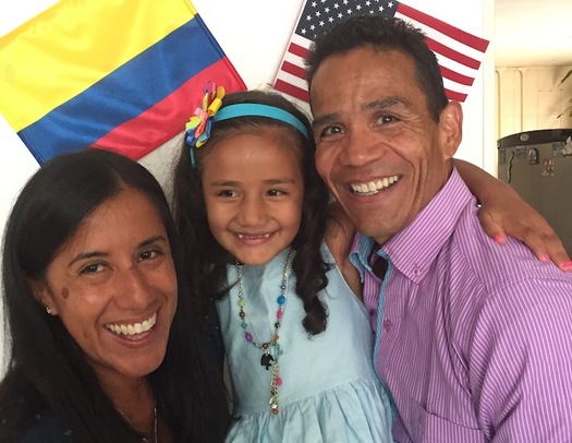 A bill in the Minnesota Legislature would create a paid-leave insurance policy to cover a portion of wages while workers care for sick family members or new additions to the family. Pictured: MAPE member Miguel Lindgren with his wife Monica and daughter Camila. (MAPE)