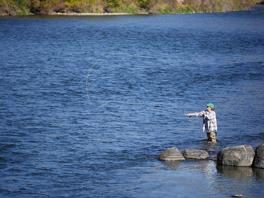 The Land and Water Conservation Fund has helped improve public access to prime fishing spots on places like the Yakima River. (Jeff Clark/BLM)