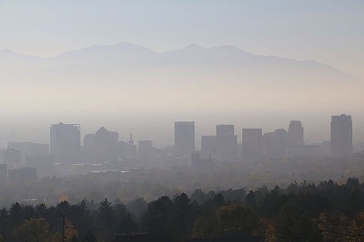 Air quality in Salt Lake City turns dangerous each winter when a natural air inversion traps pollution from coal-fired power plants and other sources in the atmosphere. (WikimediaCommons)