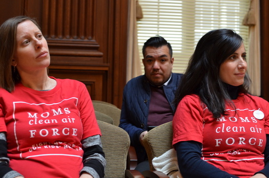 Nashville mother Zozan Noman (right) testified at an EPA hearing in Washington. She opposes rolling back the Mercury and Air Toxics Standards rule. (Moms Clean Air Force)