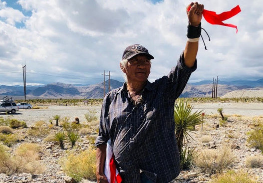 Western Shoshone tribal leaders say a nuclear waste dump at Yucca Mountain would expose their land and people to too much risk. (Johnny Bobb)