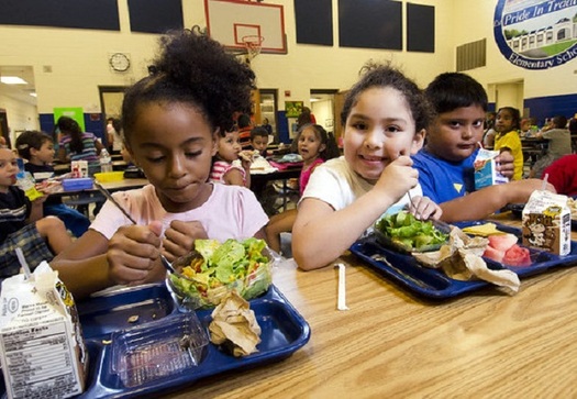 School lunch programs are a part of the federal anti-hunger effort, but the meals often are not available during summer months. (USDA)