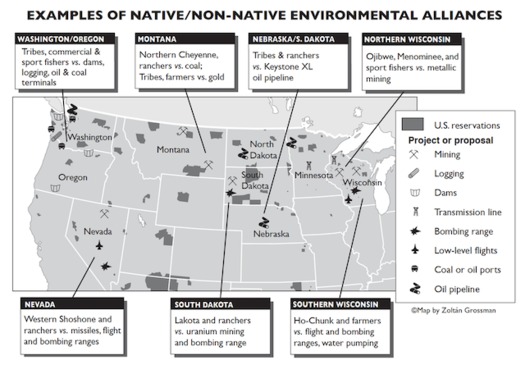Alliances between rural communities and Native tribes have sprung up across the West and Midwest to protect local lands and waters. (Zolt�n Grossman)