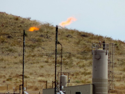 A new bill would limit flaring of methane gas at wells such as this one in the Pawnee National Grasslands north of Denver. (Wild Earth Guardians)