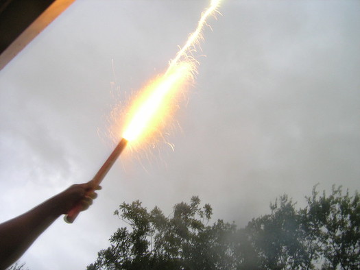 Consumer fireworks, including Roman candles, cannot be legally discharged in Ohio. (mookielove/Flickr)