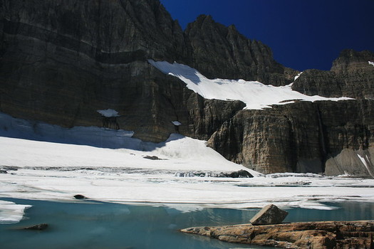 Over the last 50 years, glaciers in Glacier National Park have shrunk by as much as 85%. (Navin75/Flickr)