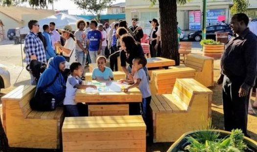 The City Heights Development Corporation in San Diego won AARP Community Challenge grants in 2018 and 2019. This park in El Cajon debuted last fall. (CHDC)