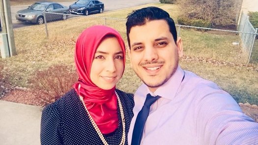 Ann Arbor couple Alaa Kouider and Ameur Dhaimini, along with the Council on American Muslim Relations, are filing a civil-rights complaint against Tim Hortons restaurants. (Alaa Kouider)